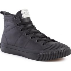 Trampki CRIME LONDON - Ray 11231AA2.20 Black. Czarne półbuty męskie Crime London, na co dzień, bez wzorów, ze skóry, bez zapięcia. W wyprzedaży za 449,00 zł.