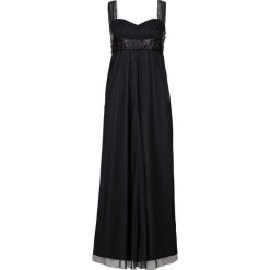 Długa sukienka bonprix czarny. Czarne długie sukienki marki bonprix, z satyny, eleganckie, z długim rękawem. Za 99,99 zł.