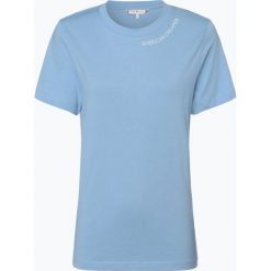Tommy Hilfiger - T-shirt damski, niebieski. Niebieskie t-shirty damskie TOMMY HILFIGER, s, z napisami, bez kołnierzyka. Za 99,95 zł.