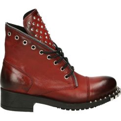 Botki - MT533 VAC ROS. Brązowe botki damskie skórzane Venezia. Za 539,00 zł.