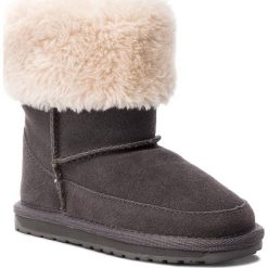 Buty EMU AUSTRALIA - Ardle K11840 Charcoal/Anthracite. Szare kozaki damskie EMU Australia, z wełny, przed kolano, na wysokim obcasie, bez zapięcia. W wyprzedaży za 229,00 zł.