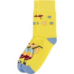 Skarpetki Bobby Sox - Drink z palemką BS14. Żółte skarpetki męskie z elastanu. Za 18,00 zł.