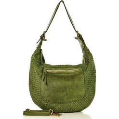 MARCO MAZZINI Torebka skórzana miejski worek vintage old pelle lavata zieleń militare. Żółte torebki klasyczne damskie MAZZINI, w paski, ze skóry, vintage, bez dodatków. Za 489,00 zł.