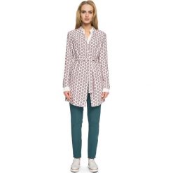 JARDENA Płaszcz wiązany. Brązowe płaszcze damskie pastelowe Stylove, z nadrukiem, z tkaniny, eleganckie. Za 279,00 zł.