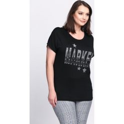 Czarny T-shirt Good Marked. Czarne t-shirty damskie marki Born2be, m, z okrągłym kołnierzem. Za 34,99 zł.