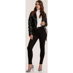 Czarne Spodnie Skinny Eliteia. Czarne spodnie damskie Renee, bez wzorów. Za 89,99 zł.
