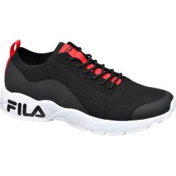 Sneakersy męskie Fila czarne. Czarne sneakersy męskie Fila, bez zapięcia. Za 179,90 zł.