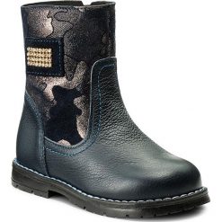 Kozaki dziewczęce: Kozaki ZARRO – 123/09 M Granat