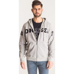 Szara bluza Diesel S-Cannery - Szary. Szare bluzy męskie Diesel, s, z aplikacjami, z weluru, sportowe, z kapturem. Za 407,50 zł.