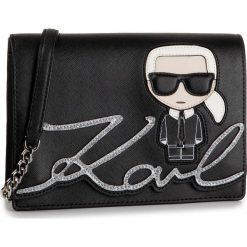 Torebka KARL LAGERFELD - 96KW3082 Black. Czarne listonoszki damskie KARL LAGERFELD, bez wzorów, ze skóry ekologicznej, bez dodatków. Za 1179,00 zł.