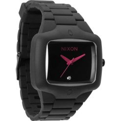 Zegarek unisex All Black Pink Nixon Rubber Player A1391871. Czarne zegarki męskie marki Nixon. Za 647,00 zł.