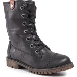 Trapery ROXY - ARJB700580 Blk. Czarne trapery damskie Roxy, ze skóry ekologicznej, bez obcasa, bez zapięcia. Za 379,00 zł.