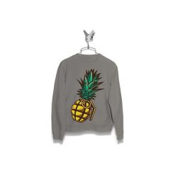 Bluza Ananas Granat Damska. Szare bluzy damskie Failfake, xs, bez wzorów, bez rękawów, bez kaptura. Za 160,00 zł.