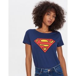 T-shirt Superman - Granatowy. Niebieskie t-shirty damskie House, s, z motywem z bajki, bez kołnierzyka. Za 39,99 zł.