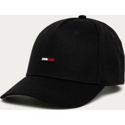 Tommy Jeans - Czapka. Niebieskie czapki damskie Tommy Jeans, bez wzorów, z bawełny. Za 129,90 zł.