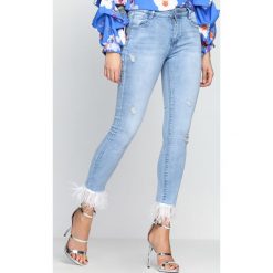 Jeansy damskie: Niebieskie Jeansy Wrench
