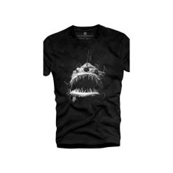 T-shirt UNDERWORLD Ring spun cotton Fish. Czarne t-shirty męskie Underworld, s, z nadrukiem, z bawełny, bez kołnierzyka. Za 69,99 zł.