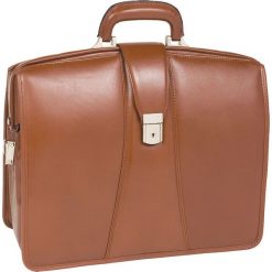 Teczka MCKLEIN Harrison 17 cali Brązowy. Pomarańczowe aktówki męskie Mcklein, w paski, eleganckie. Za 1154,99 zł.