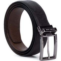 Pasek Męski MICHAEL MICHAEL KORS - Belts 39S6LBLY8T Blk/Mocha. Czarne paski męskie MICHAEL Michael Kors, w paski, ze skóry. W wyprzedaży za 239,00 zł.