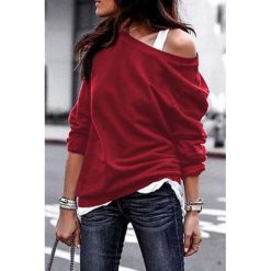 Bluzka damska PETRA RED. Czerwone bluzki damskie Bluzka damska PETRA RED, s, bez wzorów, eleganckie, bez kołnierzyka, bez rękawów. W wyprzedaży za 69,00 zł.