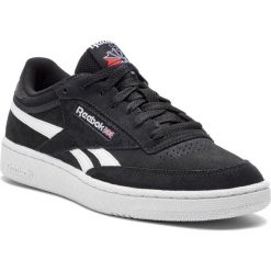 Buty Reebok - Revenge Plus Mu DV4061 Black/White. Czarne półbuty męskie Reebok, na co dzień, bez wzorów, z zamszu, bez zapięcia. W wyprzedaży za 219,00 zł.