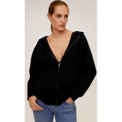 Mango - Bluza Rosalia. Czarne bluzy damskie Mango, s, bez wzorów, z poliesteru, bez rękawów, z kapturem. W wyprzedaży za 159,90 zł.
