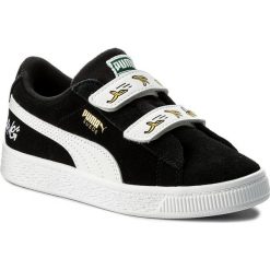 Półbuty PUMA - Minions Suede V Ps 365528 03 Puma Black/Puma White. Czarne półbuty damskie skórzane Puma, na rzepy. W wyprzedaży za 179,00 zł.