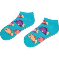 Skarpety Niskie Unisex CUP OF SOX - Ławica Kolorem Muśnięta H Kolorowy Niebieski. Niebieskie skarpetki damskie marki Cup of sox, w kolorowe wzory, z elastanu. Za 15,00 zł.