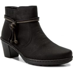 Botki damskie lity: Botki RIEKER - 54950-00 Black