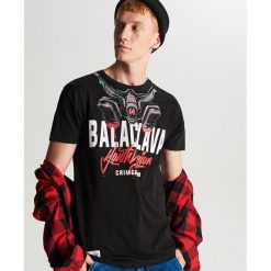 Koszulka Balaclava - Czarny. Czarne koszulki męskie Cropp, xs, bez wzorów, bez kołnierzyka, bez rękawów. Za 44,99 zł.