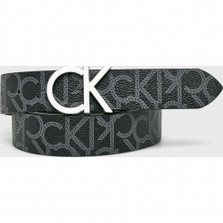 Calvin Klein - Pasek. Szare paski damskie marki Calvin Klein, w paski, z materiału. Za 229,90 zł.