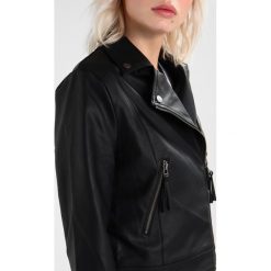 Kurtki damskie: Double Agent BIKER JACKET Kurtka ze skóry ekologicznej black