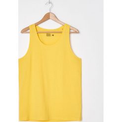 Koszulka basic z bawełny organicznej - Żółty. Żółte koszulki męskie House, s, bez wzorów, z bawełny, bez kołnierzyka, bez rękawów. Za 25,99 zł.