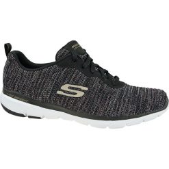 Skechers Flex Appeal 3.0 Endless Glamour 13071-BKMT buty sneakers damskie czarne 41. Czarne buty sportowe damskie Skechers, bez wzorów, z tkaniny, sportowe, na fitness i siłownię. W wyprzedaży za 199,99 zł.