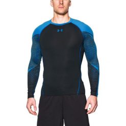 Under Armour Koszulka męska Exclusive Compression czarno-niebieska r. M (1271346-001). Szare t-shirty męskie marki Under Armour, z elastanu, sportowe. Za 135,53 zł.