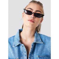 Okulary przeciwsłoneczne damskie: NA-KD Trend Okulary przeciwsłoneczne retro – Black