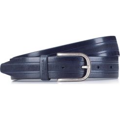 Pasek męski 87-8M-315-7. Niebieskie paski męskie Wittchen, w paski, klasyczne. Za 219,00 zł.