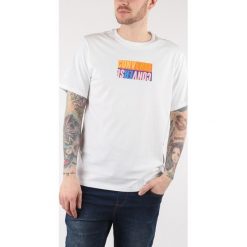 Converse Reverse Koszulka Biały. Białe podkoszulki męskie Converse, xl, z nadrukiem, z bawełny, z krótkim rękawem. Za 154,95 zł.