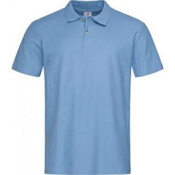 Niebieska, Błękitna Bawełniana Koszulka POLO -STEDMAN- Męska, Krótki Rękaw, z Kołnierzykiem TSJNPLPOLOST3000lightblue. Niebieskie koszulki męskie Stedman, m, bez wzorów, z bawełny, polo, z krótkim rękawem, krótkie. Za 54,00 zł.
