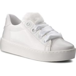 Sneakersy GUESS - FLURN3 PAF12 WHITE. Białe półbuty damskie Guess, ze skóry ekologicznej. W wyprzedaży za 329,00 zł.