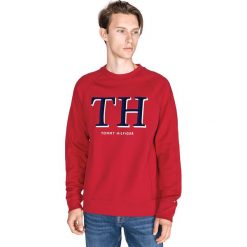 Tommy Hilfiger Bluza Czerwony. Czerwone bluzy męskie l, z nadrukiem, z bawełny. Za 521,95 zł.
