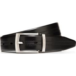 Pasek męski 85-8M-316-1. Czarne paski męskie Wittchen, w paski, z materiału, eleganckie. Za 149,00 zł.