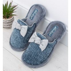 Kapcie damskie Natural Style NS-247 Niebieskie. Niebieskie kapcie damskie NATURAL STYLE, z bawełny. Za 36,00 zł.