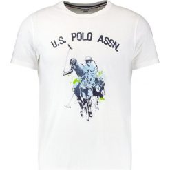 Koszulki polo: U.S. Polo Assn. LOGO DOUBLE HORSE Tshirt z nadrukiem white