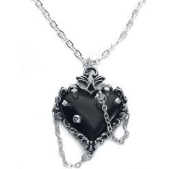 Alchemy Gothic Witches Heart Naszyjnik srebrny. Szare naszyjniki damskie Alchemy Gothic, srebrne. Za 121,90 zł.