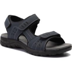 Sandały LANETTI - MS17008-1 Cobalt Blue. Niebieskie klapki męskie Lanetti, bez wzorów, ze skóry ekologicznej. Za 89,99 zł.