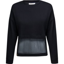 Bluza MONREAL LONDON. Czarne bluzy damskie z aplikacjami, z dzianiny. W wyprzedaży za 306,00 zł.