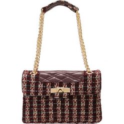 Kurt Geiger TWEED MAYFAIR BAG Torba na ramię wine comb. Czerwone torebki klasyczne damskie marki Kurt Geiger, na ramię. Za 719,00 zł.