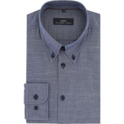 Koszula BIAGIO 15-11-25. Niebieskie koszule męskie Giacomo Conti, na lato, m, bez wzorów, z bawełny, button down, z długim rękawem. Za 229,00 zł.