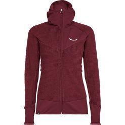 Kurtka polarowa "Ortles" w kolorze czerwonym. Czerwone kurtki damskie Salewa, bez wzorów, z dzianiny, bez kaptura. W wyprzedaży za 339,95 zł.